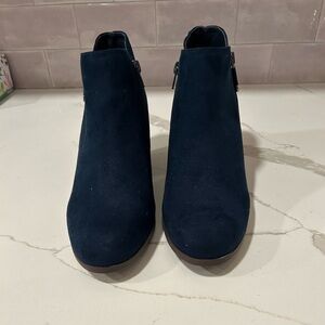 Style and Co Blue Suede Booties
